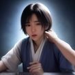 极乐门热心协作者小满，年轻男性，在户外阳光下拿着笔记本，神情轻松自然。